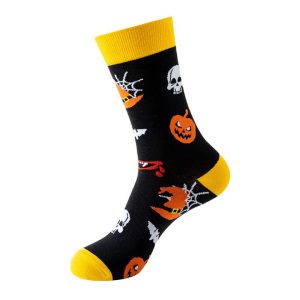 Pumpkin & Ghost Halloween Socks