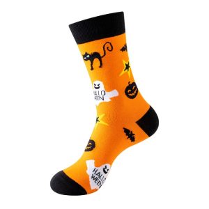 Black Cat & Witch Halloween Socks