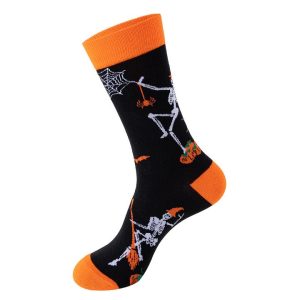 Skeleton & Spider Halloween Socks