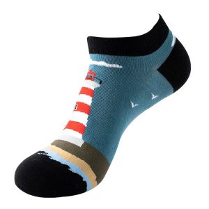 Lighthouse Nautical Ankle Socks